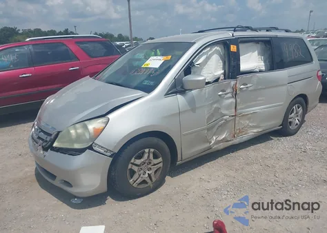 2006 Honda Odyssey Ex z USA, uszkodzony, nr VIN 5FNRL38486B400356